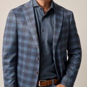 Johnnie-O, Bainbridge Knit Sport Coat, Laguna Blue / 42 / R